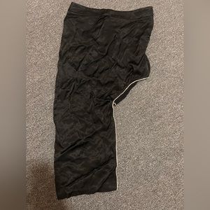 Black Zara rhinestone silk skirt